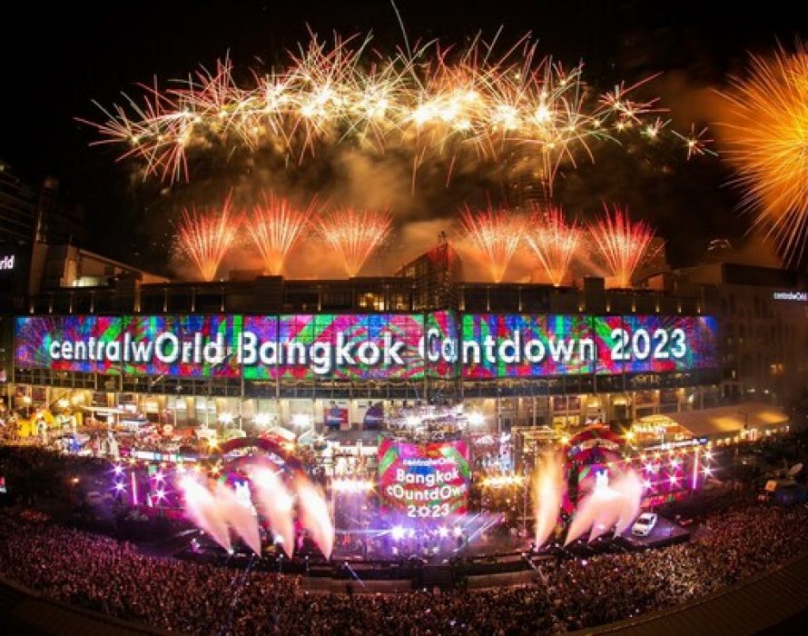 Thailand’s Central World, the global countdown landmark, aka ‘Times Square of Asia’, spotlights city-scene spectacular 180-degree Musical fireworks to ring in 2023