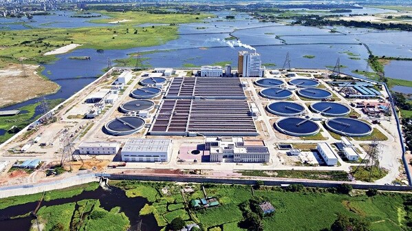 Main Plant Area of Dasherkandi Sewage Treatment Plant built by PowerChina.