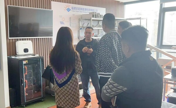 The global sales representative of WeTrade Group visits Fujian Solar