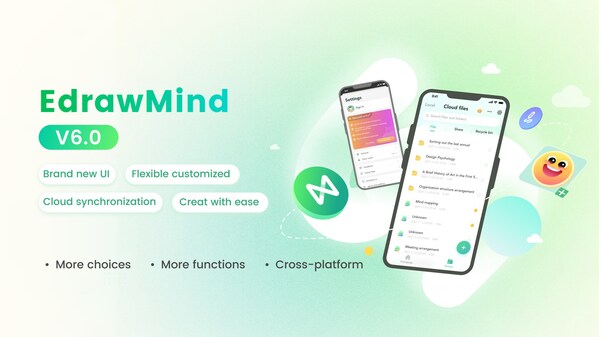 Wondershare releases EdrawMind 6.0 update that features all new collaborative mind mapping and brainstorming tools.