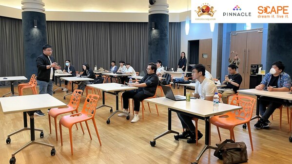 Participants of Creative Fellowship Season 5 with Pinnacle by Golden Equator’s Programme Director, Lim Wei Liang (Left, Standing)