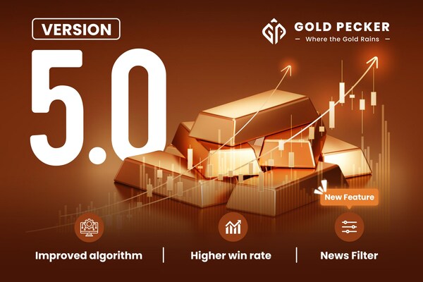 Gold Pecker Version 5.0 - NEW & improved algorithm with a built-in News Filter. Dedicated EA for scalping Gold, XAUUSD.