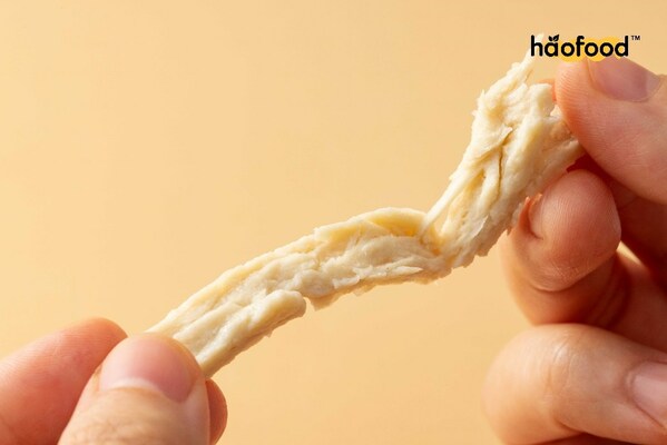 Texture of clean-label plant-based chicken by Haofood