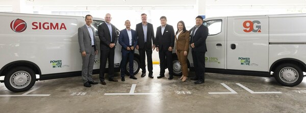 From left: Managing Director, Otis Singapore; Joseph Armas, Vice President, Sales & Marketing, Otis Asia Pacific; Grant Mooney, Managing Director, Otis Southeast Asia; Fuji Foo, Managing Director, EVCo; Theresa Lo, General Manager, Sigma and 9G, Singapore; Daniel Chen, Key Account Manager; EVCo