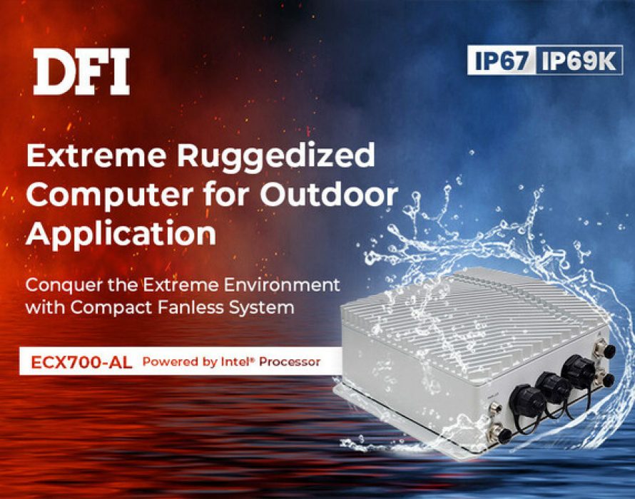 DFI Launches Ruggedized IP69K Rated Waterproof Industrial Computer ECX700-AL