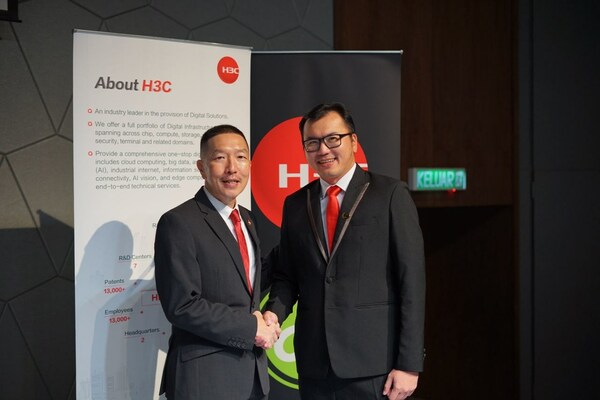 (L-R) Mr. Rockies Ma, Managing Director of H3C Malaysia and Mr. Kevin Kuak, Executive Director of Fortesys.