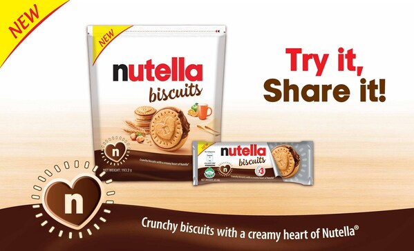 NEW Nutella Biscuits is now officially available in Malaysian supermarket shelves!