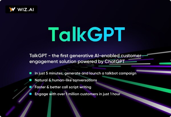 WIZ.AI launches TalkGPT, ASEAN's first generative AI-enabled omnichannel solution for customer engagement