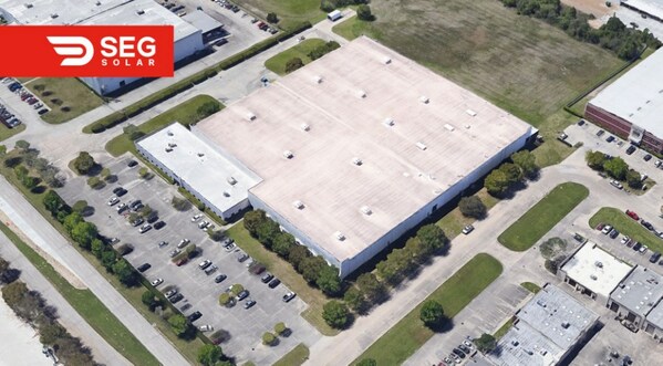 Photo shows the SEG Solar's photovoltaic (PV) module manufacturing plant in Texas, the United States