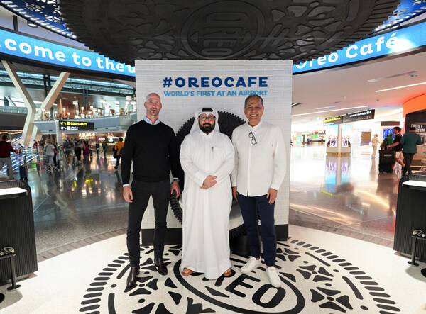 The OREO Café is a collaboration between Mondelez World Travel Retail, Hamad International Airport, and Qatar Duty Free.