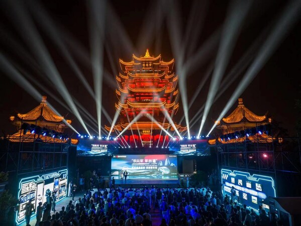 Cars made in "China's Auto Valley" shine beyond central Chinese city Wuhan.