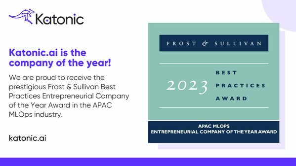 Katonic.ai wins Frost and Sullivan’s best MLOps Company of the Year award. Katonic.ai wins Frost and Sullivan’s best MLOps Company of the Year award.
