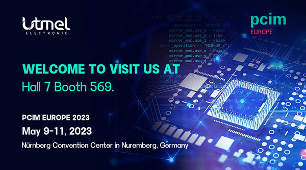 Utmel will participate in the PCIM Europe 2023 from May 9 to 11, 2023, and the booth location is HALL 7 BOOTH 569.