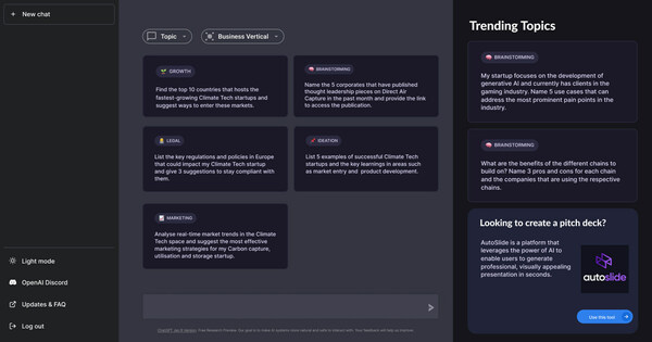 Screenshot of the Co-Founder platform