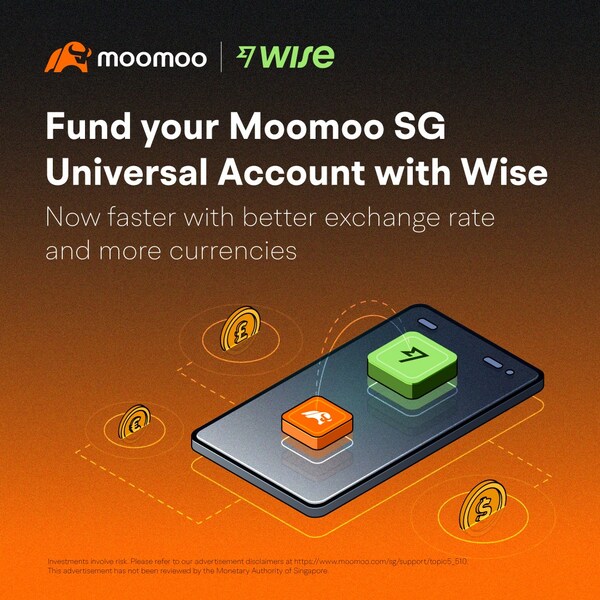 Moomoo Singapore users can now choose to deposit through Wise, which enables them to convert their local currency to Singapore Dollars at the real mid-market exchange rate, free from hidden fees and mark-ups. Moomoo Singapore users can now choose to deposit through Wise, which enables them to convert their local currency to Singapore Dollars at the real mid-market exchange rate, free from hidden fees and mark-ups.