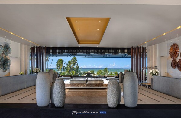 Lobby of the Radisson Blu Resort Galle in Sri Lanka, one of the three hotels opened in 2022