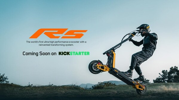 INMOTION RS is an ultra-high performance e-scooter with a reinvented transforming system INMOTION RS is an ultra-high performance e-scooter with a reinvented transforming system