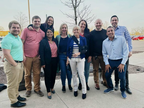 Members of the Pando team and Accuride team in Livonia, Michigan.