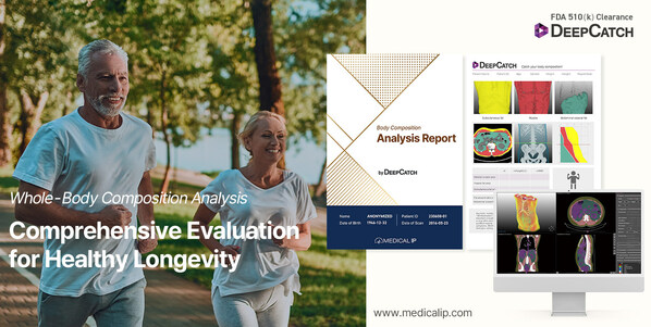 MEDICAL IP Received US FDA 510(k) Clearance for DeepCatch, AI Software for Whole-Body Composition CT Quantification.