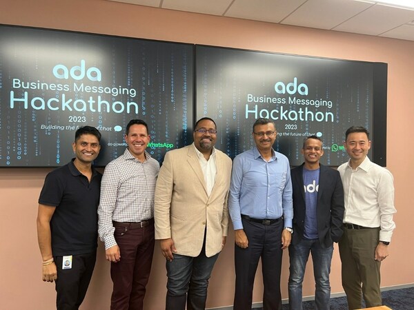From left to right: Pushpendra Singh (Head of New Programs, Meta), Francisco Varela (VP of Telco Ecosystem Partnerships, Meta), Alvin Bowles,(VP of Global Partnerships and Engineering, Meta), Vivek Sood (CEO & Managing Director, Axiata), Srinivas Gattamneni (CEO, ADA) , Paul Kim (VP of Telco Ecosystem Partnerships APAC, Meta)