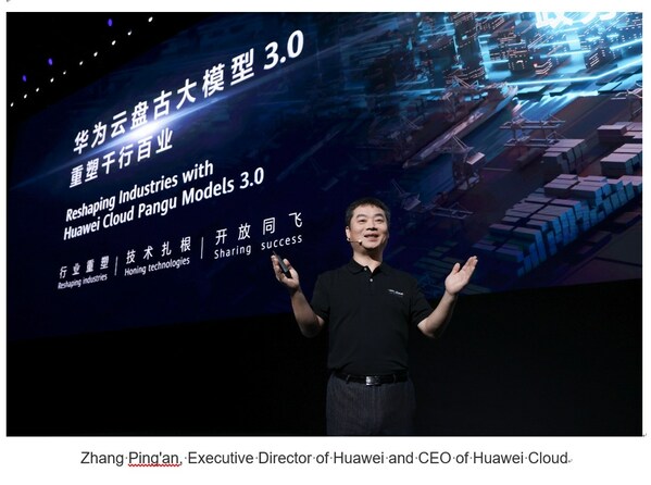 Mr. Zhang said: "Huawei Cloud Pangu models will empower everyone from every industry with an intelligent assistant, making them more productive and efficient." Mr. Zhang said: "Huawei Cloud Pangu models will empower everyone from every industry with an intelligent assistant, making them more productive and efficient."