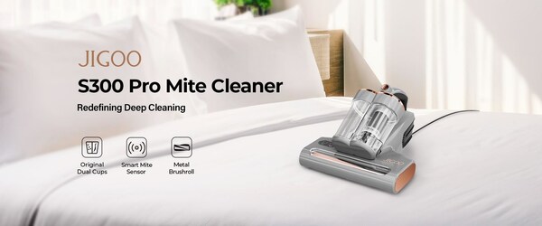 Jigoo s300 pro anti mite vacuum cleaner new release banner Jigoo s300 pro anti mite vacuum cleaner new release banner