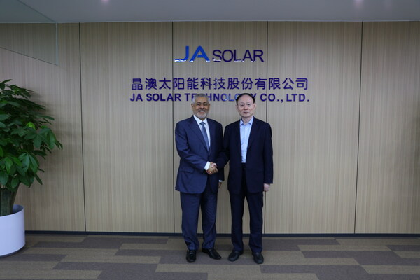 JA Solar and AMEA Power have built a deep partnership through their cooperation JA Solar and AMEA Power have built a deep partnership through their cooperation
