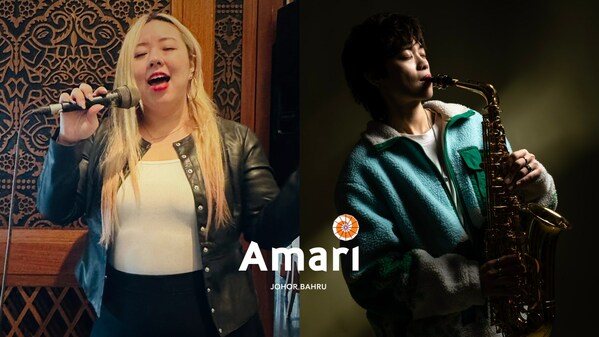 Guests at Amari Johor Bahru’s Sunday Buffet enjoy live performances by Songstress Melissa Yap and Saxophonist Keyin Tay.