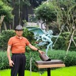 To “Let the world remember Chengdu”, the painter, Lin Yue, designs the exhibition of “Sculptures In The Garden”