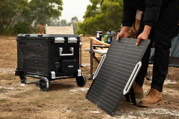 ICECO APL Collection: APL55 Portable Fridge & Outdoor Base Trolley & Magnetic Power Bank and Foldable Solar Panel Kit ICECO APL Collection: APL55 Portable Fridge & Outdoor Base Trolley & Magnetic Power Bank and Foldable Solar Panel Kit