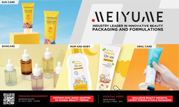 Meiyume presents at Vietbeauty x Cosmobeauté 2023 Meiyume presents at Vietbeauty x Cosmobeauté 2023