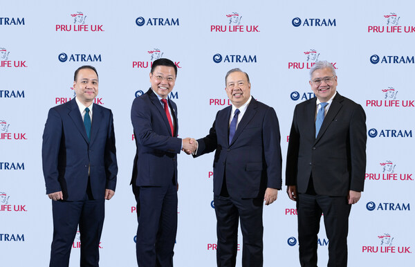 Pru Life UK and ATRAM recently formalized their strategic partnership with a signing ceremony led by (from left) Francis Ortega, Pru Life UK EVP and Chief Financial Officer; Eng Teng Wong, Pru Life UK President and Chief Executive Officer; Manuel Tordesillas, ATRAM Trust Corporation Chairman of the Board; and Michael Ferrer, ATRAM Group Chief Executive Officer Pru Life UK and ATRAM recently formalized their strategic partnership with a signing ceremony led by (from left) Francis Ortega, Pru Life UK EVP and Chief Financial Officer; Eng Teng Wong, Pru Life UK President and Chief Executive Officer; Manuel Tordesillas, ATRAM Trust Corporation Chairman of the Board; and Michael Ferrer, ATRAM Group Chief Executive Officer