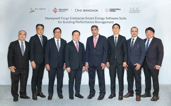 From left to right 1. Mr. Teerapan Luengnaruemitchai, Managing Director of T.C.C. Technology Co., Ltd. 2. Mr. Pipit Jariyavattanavijit, Deputy Managing Director - Commercial & Operation of T.C.C. Technology Co., Ltd. 3. Mr. Worawat Srisaan, Deputy Chief Executive Officer of One Bangkok 4. Mr. Panote Sirivadhanabhakdi Group Chief Executive Officer of Frasers Property Limited, a developer of One Bangkok 5. Mr. Vimal Kapur, Honeywell Chief Executive Officer 6. Mr. Peerasak Gamonsugosol, President Thailand & Vietnam, Honeywell High Growth Regions 7. Mr. Sharad Yadav, Vice President General Manager, Honeywell Building Technologies Rest of Asia 8. Mr. Akaparp Suphaklert, Acting Managing Director, Forward System Company Limited From left to right 1. Mr. Teerapan Luengnaruemitchai, Managing Director of T.C.C. Technology Co., Ltd. 2. Mr. Pipit Jariyavattanavijit, Deputy Managing Director - Commercial & Operation of T.C.C. Technology Co., Ltd. 3. Mr. Worawat Srisaan, Deputy Chief Executive Officer of One Bangkok 4. Mr. Panote Sirivadhanabhakdi Group Chief Executive Officer of Frasers Property Limited, a developer of One Bangkok 5. Mr. Vimal Kapur, Honeywell Chief Executive Officer 6. Mr. Peerasak Gamonsugosol, President Thailand & Vietnam, Honeywell High Growth Regions 7. Mr. Sharad Yadav, Vice President General Manager, Honeywell Building Technologies Rest of Asia 8. Mr. Akaparp Suphaklert, Acting Managing Director, Forward System Company Limited
