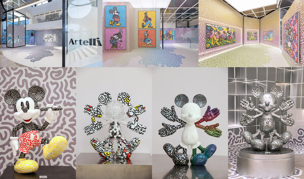 From top: Mr Doodle 24 new giant original artworks on display; World premiere, exquisite and limited-edition art piecesof 「Disney Art Collection by Mr Doodle」(from left to right: 120cm Mickey Sculpture, 30cm SA Mickey, 15cm SA Mickey and 120cm SA Mickey) From top: Mr Doodle 24 new giant original artworks on display; World premiere, exquisite and limited-edition art piecesof 「Disney Art Collection by Mr Doodle」(from left to right: 120cm Mickey Sculpture, 30cm SA Mickey, 15cm SA Mickey and 120cm SA Mickey)