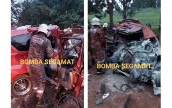 Five family members killed, two survive in accident involving trailer in Segamat