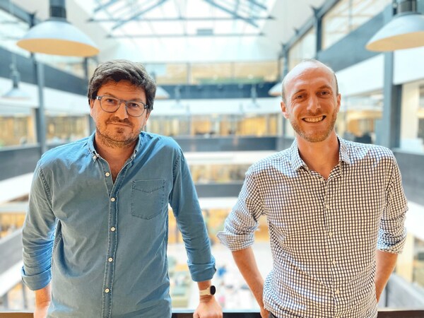 Rémi Aubert and Benoit Allibe at AB Tasty's Paris office Rémi Aubert and Benoit Allibe at AB Tasty's Paris office