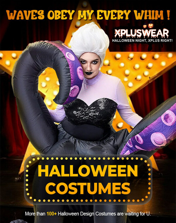 Xpluswear’s plus size Ursula costume Xpluswear’s plus size Ursula costume