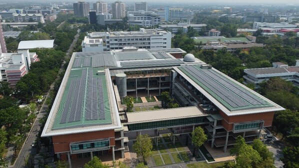 Aerial view of Mahidol University