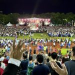 Christians numbering over 20,000, brave rain to attend outdoor pentecostal celebration in Kuching