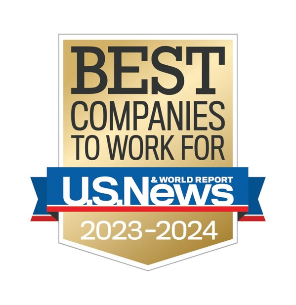 U.S. News & World Report Best Companies to Work For 2023-2024 badge. U.S. News & World Report Best Companies to Work For 2023-2024 badge.