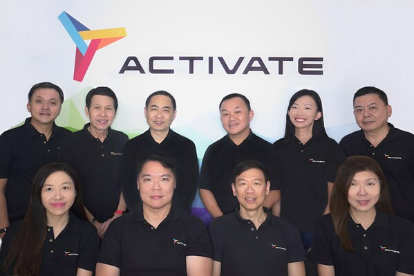 The leadership group of Activate Interactive Pte Ltd,headed by Mr. Joel Chin (second from the bottom left). The leadership group of Activate Interactive Pte Ltd,headed by Mr. Joel Chin (second from the bottom left).