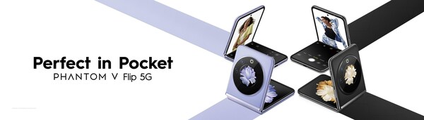 PHANTOM V Flip 5G combines stylish design with powerful flip phone features. PHANTOM V Flip 5G combines stylish design with powerful flip phone features.