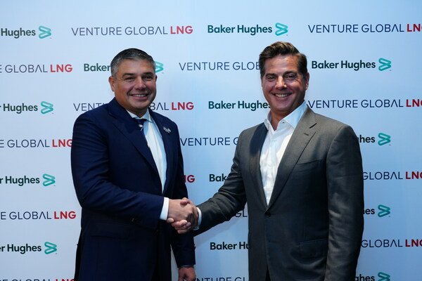 Venture Global CEO Mike Sabel and Baker Hughes Chairman and CEO Lorenzo Simonelli Venture Global CEO Mike Sabel and Baker Hughes Chairman and CEO Lorenzo Simonelli