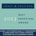 Verista Awarded by Frost & Sullivan for Providing Next-Generation Compliance and Quality Management Solutions in the Life Sciences Industry