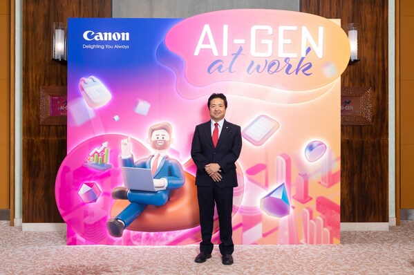 1. Mr. Kazuhiro Ozawa, the President and CEO of Canon Hong Kong greeted business leaders with Canon Hong Kong's cutting-edge business solutions and encouraged guests to unveil the boundless potential of AI. 1. Mr. Kazuhiro Ozawa, the President and CEO of Canon Hong Kong greeted business leaders with Canon Hong Kong's cutting-edge business solutions and encouraged guests to unveil the boundless potential of AI.