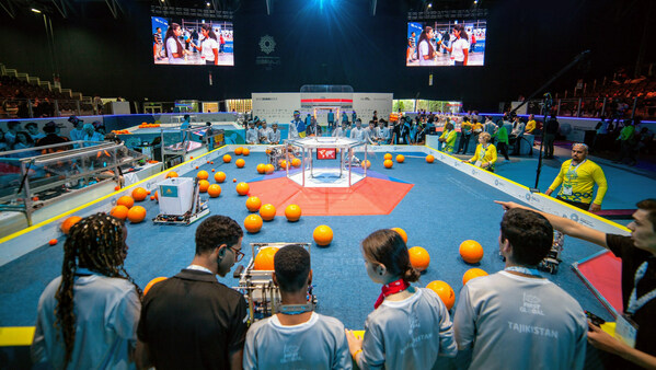 Students from around the world compete at 2022 FIRST Global Challenge. Photo courtesy of FIRST Global. Students from around the world compete at 2022 FIRST Global Challenge. Photo courtesy of FIRST Global.