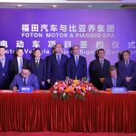 FOTON MOTOR GROUP AND THE PIAGGIO GROUP EXTEND THEIR PARTNERSHIP TO ELECTRIC LIGHT COMMERCIAL VEHICLES