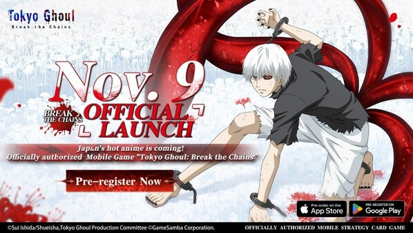 Highly Anticipated 'Tokyo Ghoul: Break the Chains' Set to Unleash Its Dark Power on November 9th, Garnering Over 500,000 Pre-Registrations! Highly Anticipated 'Tokyo Ghoul: Break the Chains' Set to Unleash Its Dark Power on November 9th, Garnering Over 500,000 Pre-Registrations!