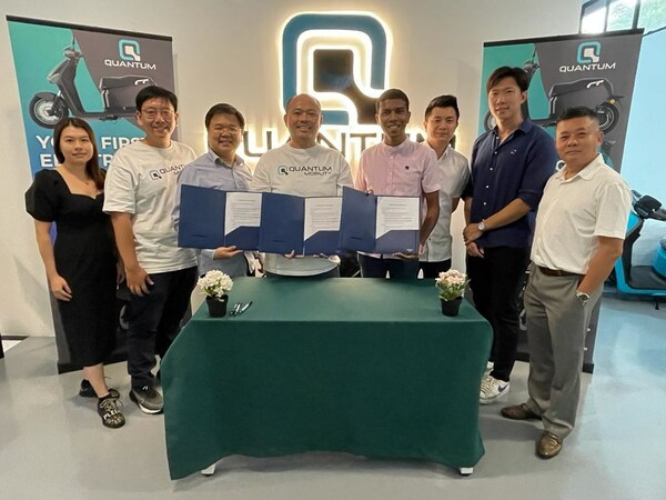 MOU Signing between Quantum Mobility, Quantum Volts and KGS held at Blk 79 Ayer Rajah Crescent.