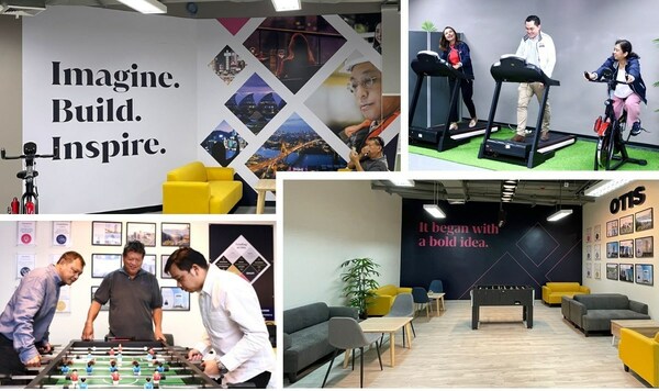 The new office provides a variety of flexible workplaces and relaxation areas for employees to collaborate and interact.